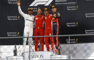 formel 1 belgien - podie placering