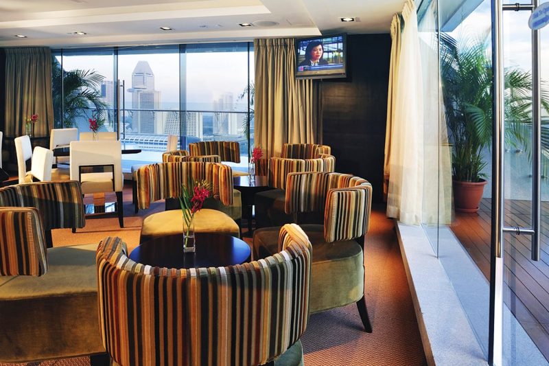 formel 1 singapore - hotel lounge