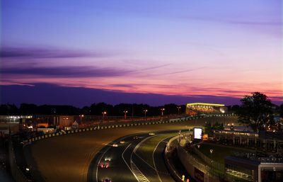 spa belgien - formel 1 banen i solnedgang