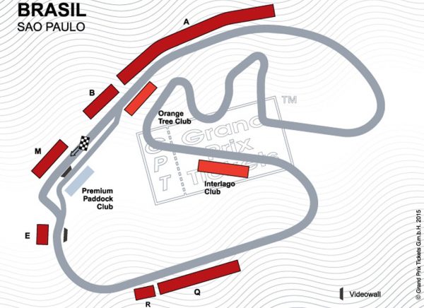 Formel 1 Banekort fra Brasiliens GP 2020