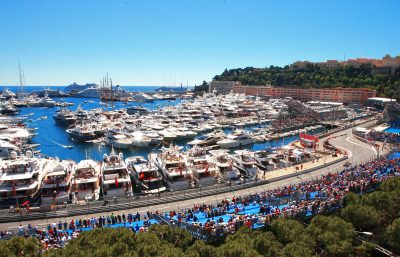 monaco grand prix - havne fronten i byen