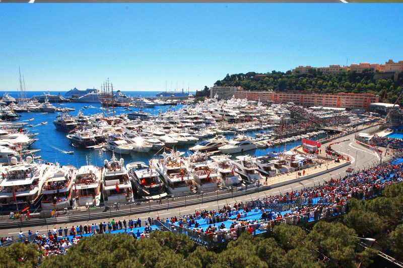 monaco grand prix - havne fronten i byen