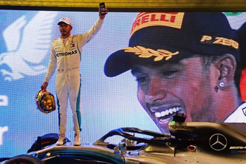 Formel 1 Abu Dhabi - lewis hamilton som vinder af grandprixen