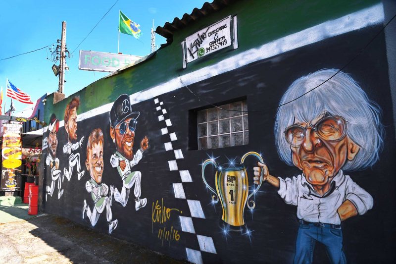 formel 1 brasilien - grafitti med formel 1