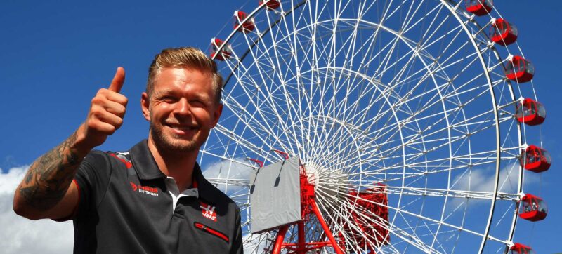 Formel 1 - Kevin Magnussen foran pariserhjul i Japan