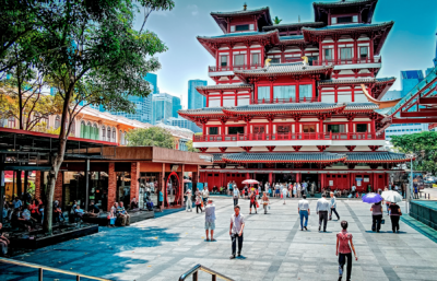 formel 1 singapore - tempel i china town
