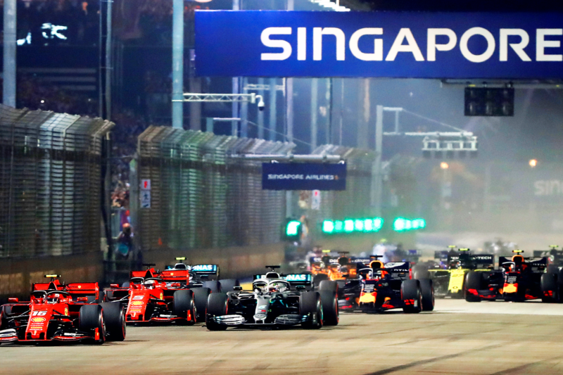 formel 1 singapore - løbet