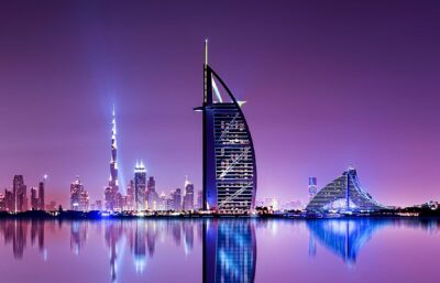 Abu Dahbis Grand Prix og Krydstogt - Dubai Skyline