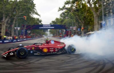 F1 i Spanien - Saintz laver donuts for fans